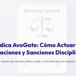 GUIA - Cómo actuar ante una sanción laboral o amonestación