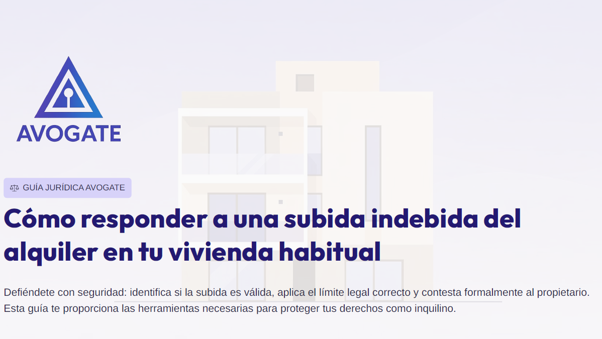 GUIA - Cómo responder a una subida indebida del alquiler
